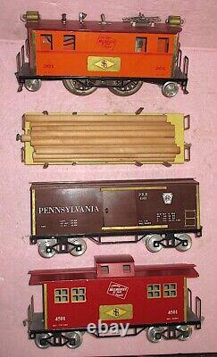 Standard Lines CMC Standard Gauge Freight Set #201 2-4-2 Boxcab + 3 Cars TESTED