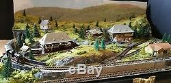 Superb N Gauge Briefcase Layout With Train By Mountain Lake Model Railways