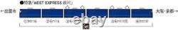 TOMIX N gauge 117-7000series WEST EXPRESS Ginga 6car Set 98714 Model Train Navy