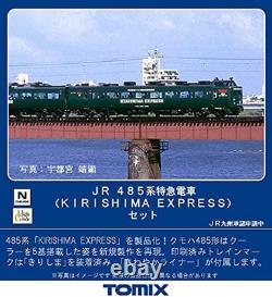TOMIX N gauge JR 485series KIRISHIMA EXPRESS Set 98469 Model Train Green Tomytec