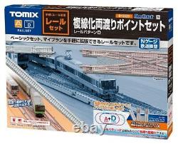 TOMIX N gauge Model Train Rail Set Double Track Double Crossover Point Set 91029