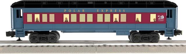 The Polar Express 20th Anniversary O Gauge Model Train Coach Car With Black Roof