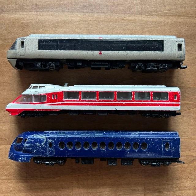 Train N Gauge Die-cast Model Train 3-car Set Odakyu Romancecar & Nankai Rapit 1