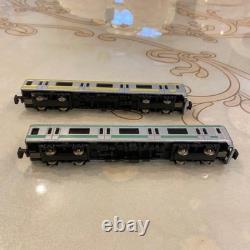 Train N gauge model train 2 car set #8003d1