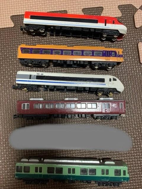 Trane N Gauge Model Train 5-car Set Vintage Japanese Railway Toy Showa Era Used