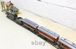 VINTAGE PRE-WAR BING 4-4-0 0-GAUGE INTERNATIONAL TRAIN SET With COUNTRY STATION