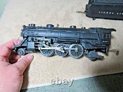 Vintage 027 0 Gauge Lionel Pre- War Trains #1666 Steam Engine & # 2666 W Tender