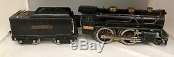 Vintage 1920s Lionel No. 384-E Locomotive + 384-T Tender Black Standard Gauge