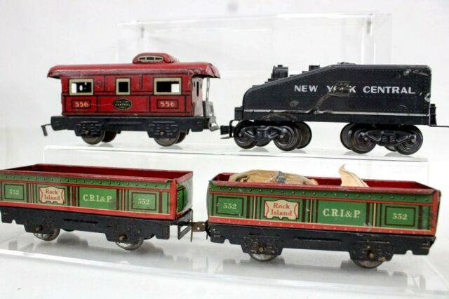 Vintage 1940s & 50s Marx 0 Gauge Model Train Lot Locomotives, Accessories, More