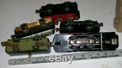 Vintage 1940s Complete O-27 Gauge Metal Electric Steam Freight Train Set with OB