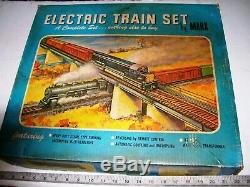 Vintage 1950s Complete O-27 Gauge Electric Steam Freight Train Set wOriginal Box