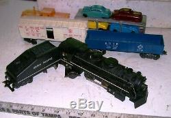 Vintage 1950s Complete O-27 Gauge Electric Steam Freight Train Set wOriginal Box