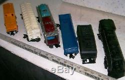 Vintage 1950s Complete O-27 Gauge Electric Steam Freight Train Set wOriginal Box