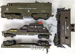 Vintage 1957-1960 O Gauge Kusan KMT KF-110 Atomic Train Engine+3 Cars (Untested)