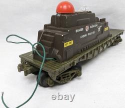 Vintage 1957-1960 O Gauge Kusan KMT KF-110 Atomic Train Engine+3 Cars (Untested)