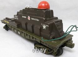 Vintage 1957-1960 O Gauge Kusan KMT KF-110 Atomic Train Engine+3 Cars (Untested)