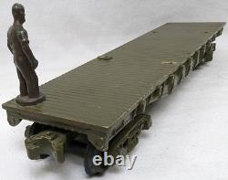 Vintage 1957-1960 O Gauge Kusan KMT KF-110 Atomic Train Engine+3 Cars (Untested)