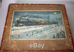 Vintage American Market Bing 0-gauge Cast Iron Boxed Nyc Lines Train Set