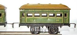 Vintage American Market Bing 0-gauge Cast Iron Boxed Nyc Lines Train Set