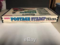 Vintage Aurora Postage Stamp N-Gauge Train Set No. 4725 Complete In Box. Nice
