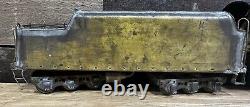 Vintage Brass Prewar O Gauge Locomotive And Train Car