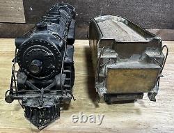 Vintage Brass Prewar O Gauge Locomotive And Train Car