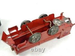 Vintage Girard Model Locomotive Tender Gondola Passenger Car Metal Pull Train