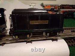 Vintage Lionel Standard Gauge Prewar 384e Steam Loco & 384t tender, nice cond