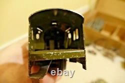 Vintage MARX O Gauge Army Supply Train Engine 500 Steam Locomotive Box Signal