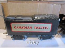 Vintage Pre WWII MARX O Gauge Train Lines 391 Canadian Pacific Steam Freight Set