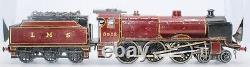 Vintage Pre-war Bassett-lowke 0-gauge 4-6-0 Clockwork Lms Passenger Train Set