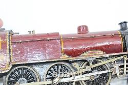 Vintage Pre-war Bassett-lowke 0-gauge 4-6-0 Clockwork Lms Passenger Train Set