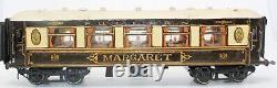 Vintage Pre-war Bassett-lowke 0-gauge 4-6-0 Clockwork Lms Passenger Train Set