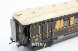 Vintage Pre-war Bassett-lowke 0-gauge 4-6-0 Clockwork Lms Passenger Train Set