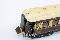 Vintage Pre-war Bassett-lowke 0-gauge 4-6-0 Clockwork Lms Passenger Train Set