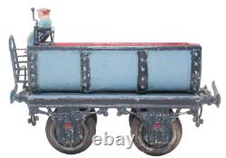 Vintage Scarce Early Hand painted Bing 1-gauge Cistern Car with Figure