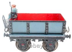 Vintage Scarce Early Hand painted Bing 1-gauge Cistern Car with Figure