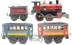 Vintage Scarce Us-market 0-gauge Ssmayer Clockwork Passenger Train Set