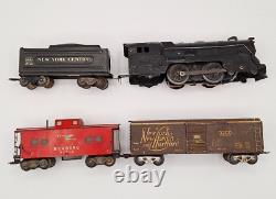 Vintage Tin Marx Train Set, O gauge, tin cars and locomotive, witheUnit tested