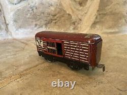 Vintage Union Pacific electric tin litho Marx O Gauge. Lot of 8 Train cars