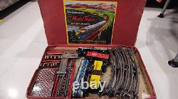 Vintage retro train litho tin toy Japan Standard Gauge Large Model Train big set