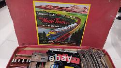 Vintage retro train litho tin toy Japan Standard Gauge Large Model Train big set