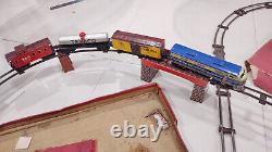 Vintage retro train litho tin toy Japan Standard Gauge Large Model Train big set