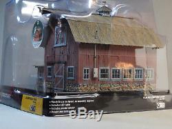 WOODLAND SCENICS O SCALE LIGHTED OLD WEATHERED BARN BUILT & READY gauge 5865 NEW