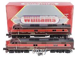 Williams E7-205 O Gauge GM&O E-7 AA Diesel Locomotive Set #100/103 EX/Box