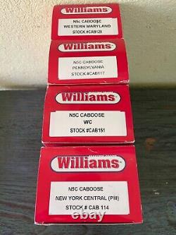 Williams Electric Trains Lot of 4 1/4 Scale Caboose O Gauge