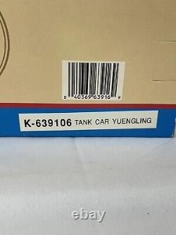 Yuengling LOT (2) Tank Car & Black Tan Beer Boxcar K-line O Gauge Lager Train